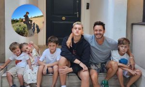 Todas las fotos del dulce fin de semana de Benjamín Vicuña con sus hijos en Uruguay