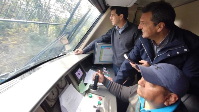 Sergio Massa y Wado de Pedro reinauguraron el tren turístico Mercedes-Jofré