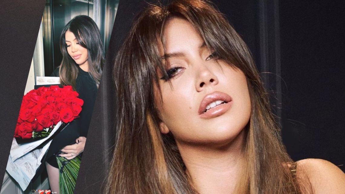 Wanda Nara received a bouquet of roses for her anniversary with Mauro Icardi: “I am like this”