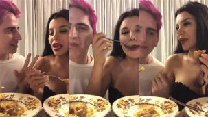 Charlotte Caniggia y Enzo Aguilar