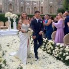 Lautaro Martínez y Agustina Gandolfo se casaron en el Lago di Como 