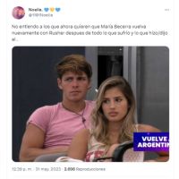 Rusherking se acercó a María Becerra y los fans ya están especulando con una segunda vuelta