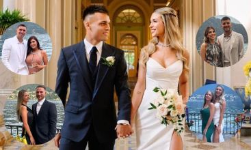 Lautaro Martínez y Agustina Gandolfo Boda
