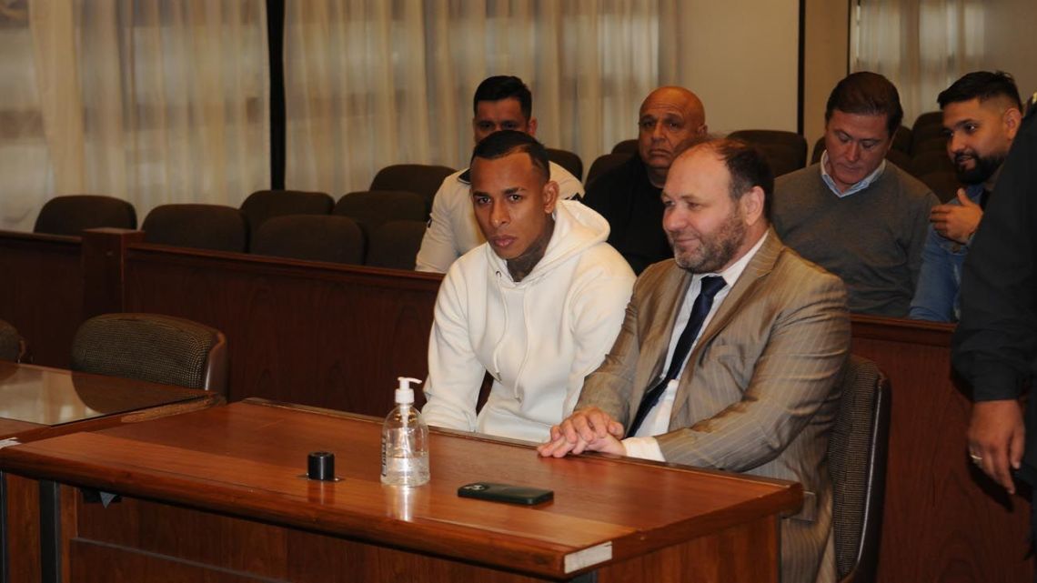 Sebastián Villa in court.