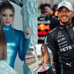 Shakira y Lewis Hamilton