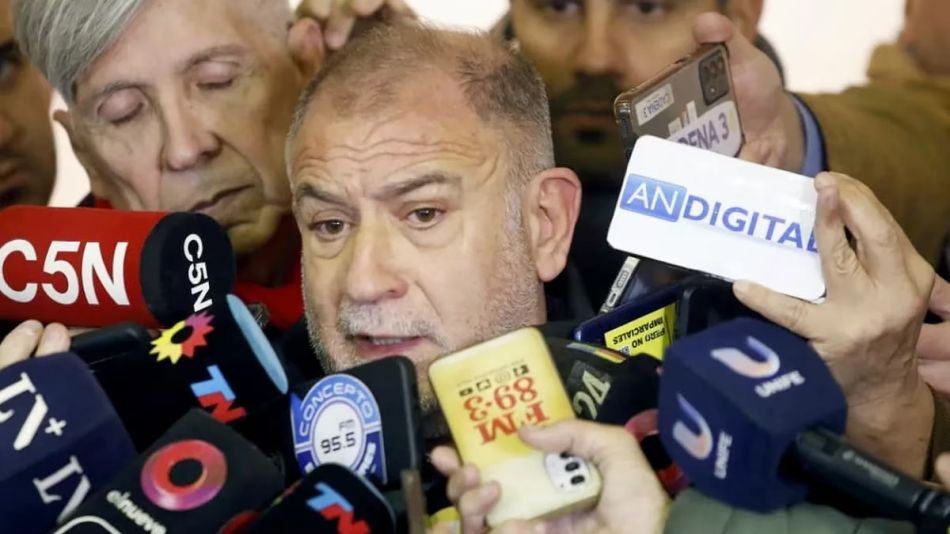 Luis Juez a la salida de la reunión de JxC
