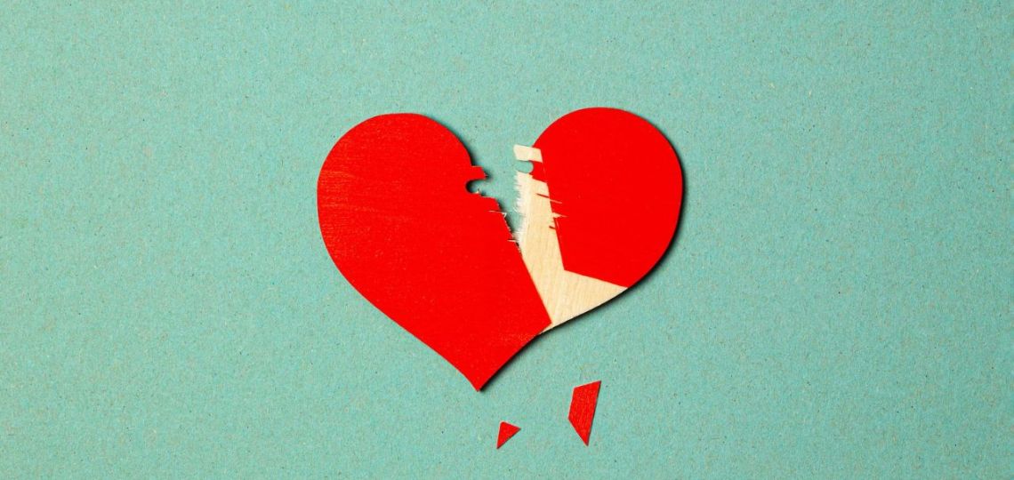 Corazón roto: claves para superar una ruptura de pareja más rápido