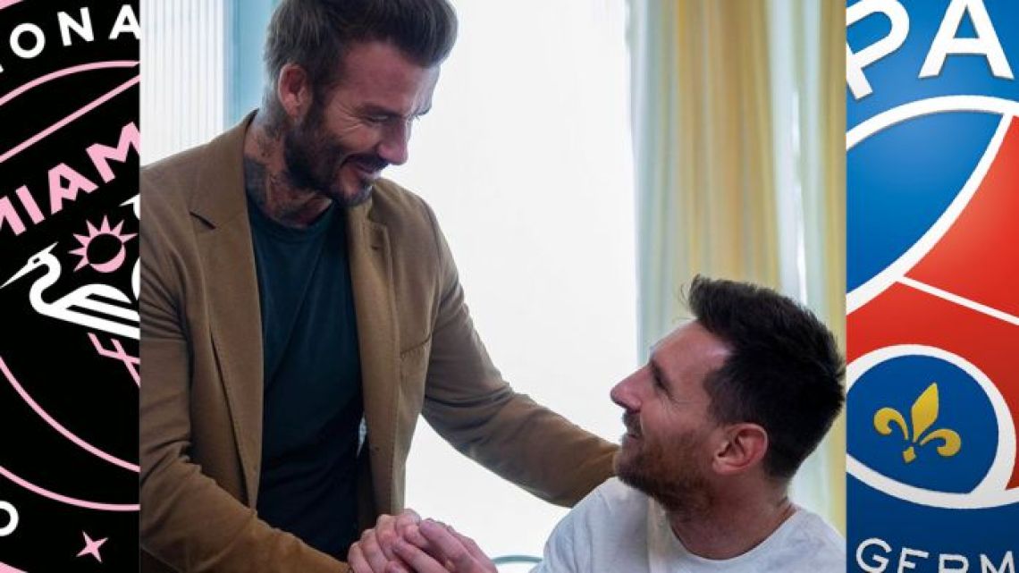 David Beckham and Lionel Messi.