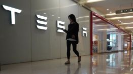 Tesla Store in Beijing As Musk Starts Second Day of China Visit After Emphasizing Ties