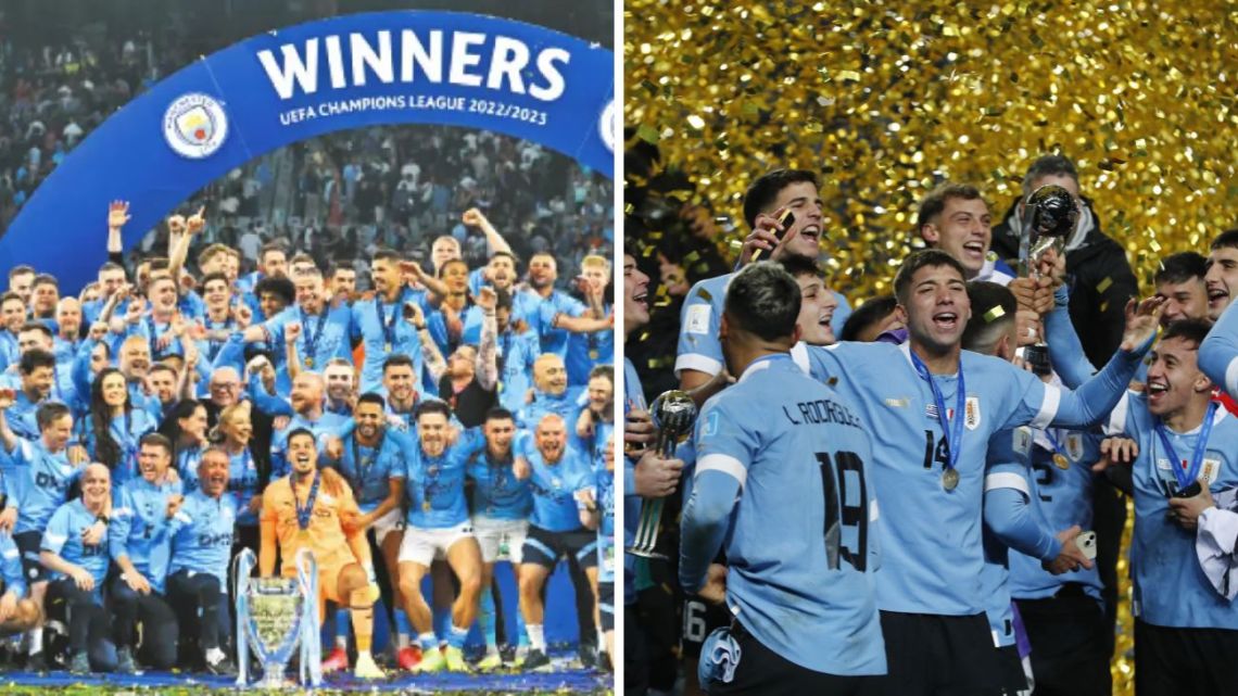 Manchester City and Uruguay triumphed in international football