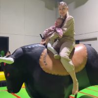 El llanto y la angustia de Ana García Moritán cuando Pampita la subió a un toro mecánico gigante: “Lo le gustó”