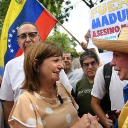 Patricia Bullrich en marcha anti Maduro | Foto:CEDOC