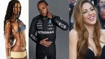 Juliana Nalú, Lewis Hamilton y Shakira