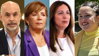 Horacio Rodríguez Larreta, Gabriela Cerruti,  María Eugenia Vidal y Ofelia Fernández