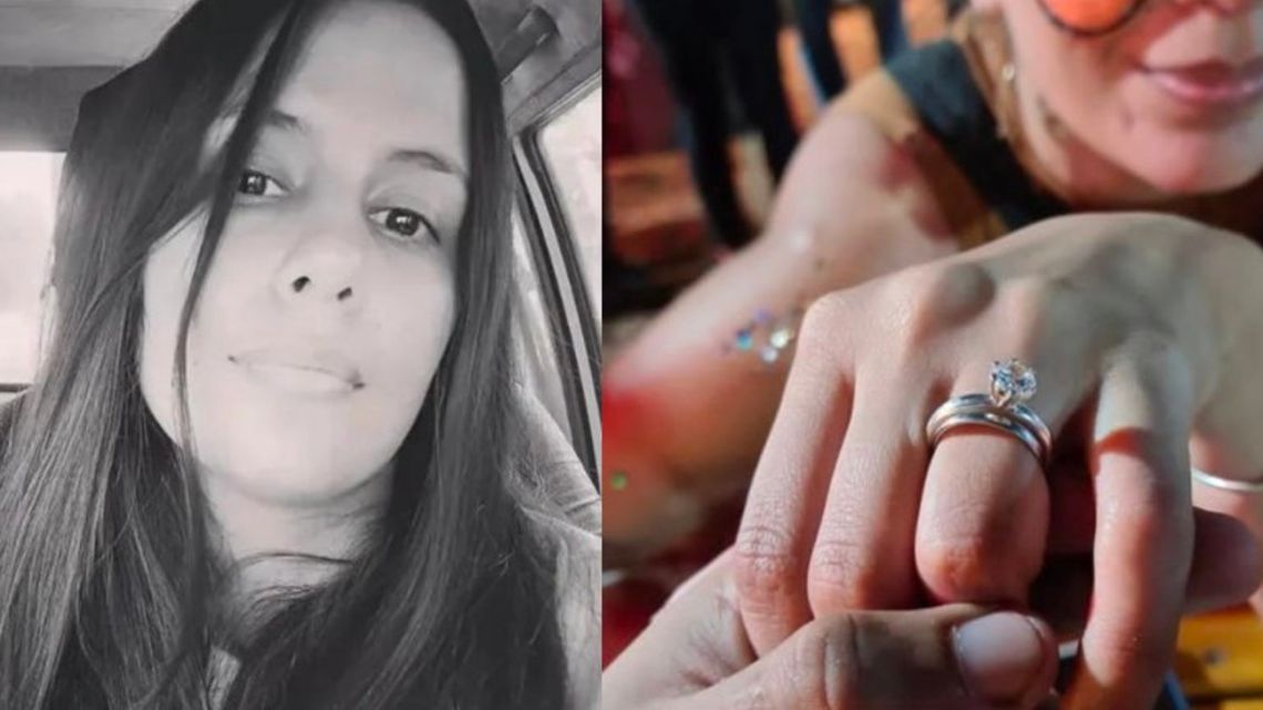 Cecilia Strzyzowski (left) and the Instagram post showing her ring.