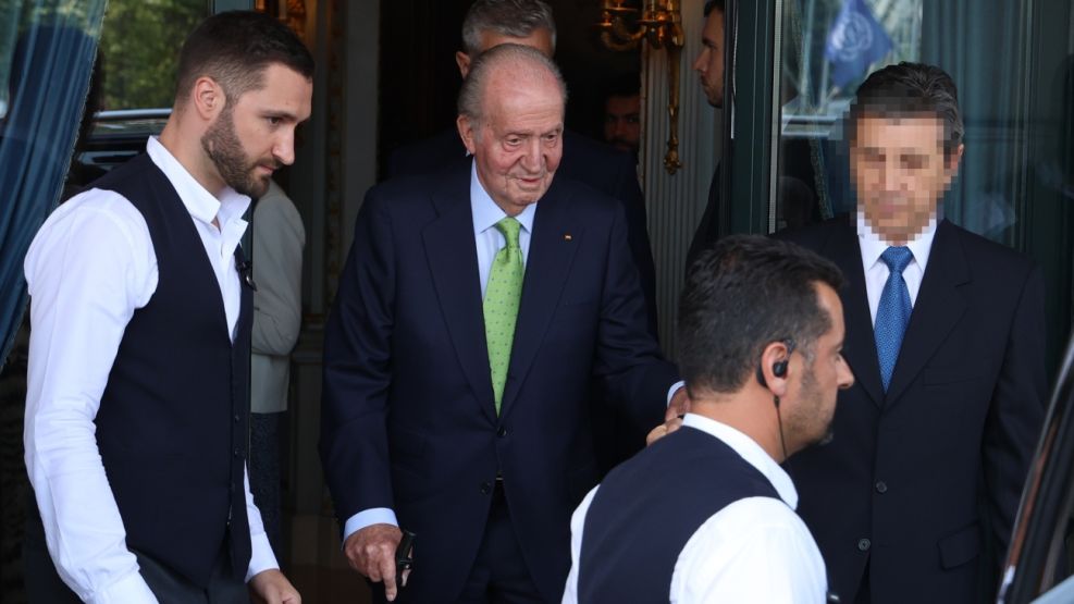 El rey Juan Carlos en Suiza