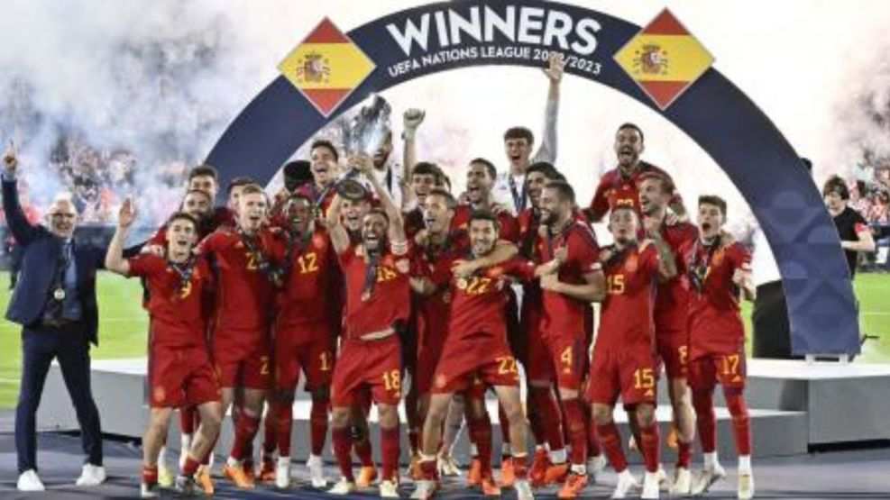 España se consagró campeón de la Nations League contra Croacia