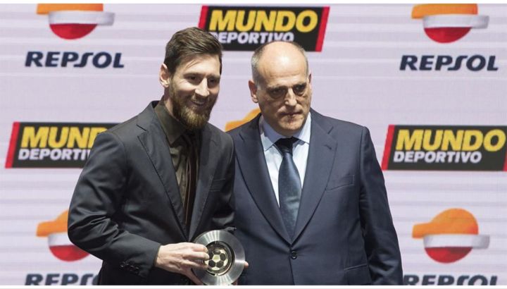 Lionel Messi Javier Tebas La Liga