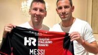 Messi y Maxi Rodríguez 