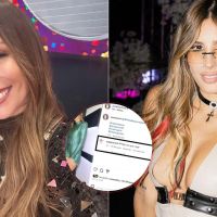 Pampita lució un body engomado verde que recibió el elogio de Julieta Poggio