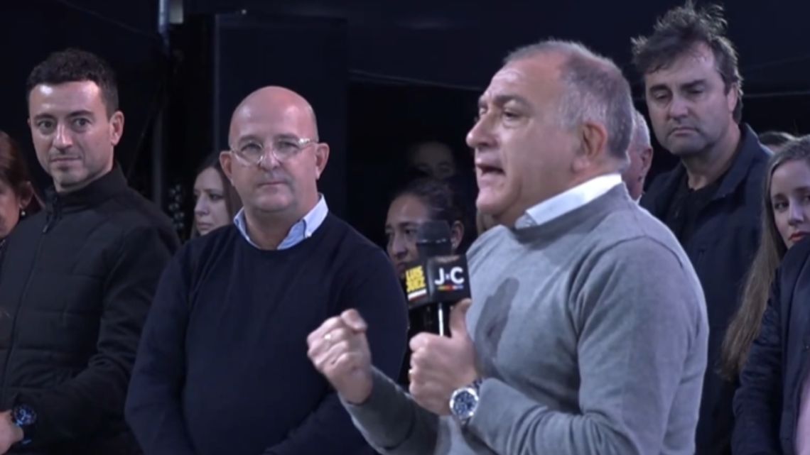 The misplaced outburst of Luis Juez at his closing campaign. What did he say?