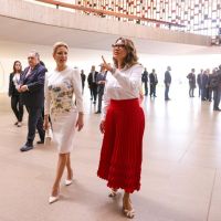 El look de Fabiola Yañez en Brasil