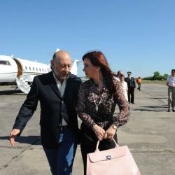 Gildo Insfrán and Cristina Fernández de Kirchner.