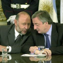 Gildo Insfrán and Néstor Kirchner.