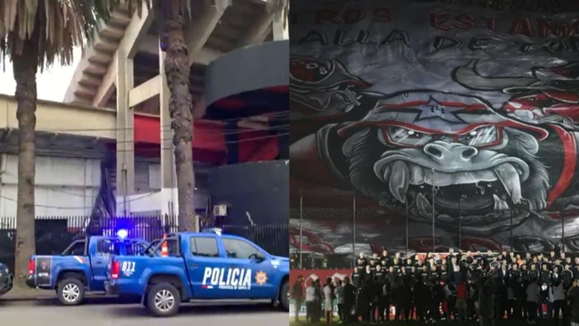 They raided the Newell’s field after the celebrations for the farewell of Maxi Rodríguez