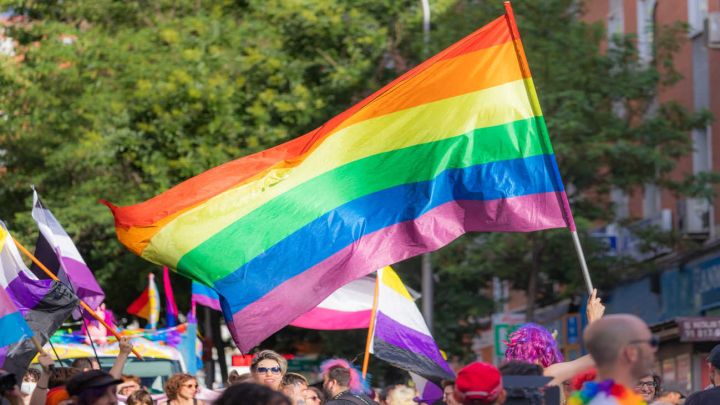 Comunidad LGBTIQA+ y letra griega Lambda.
