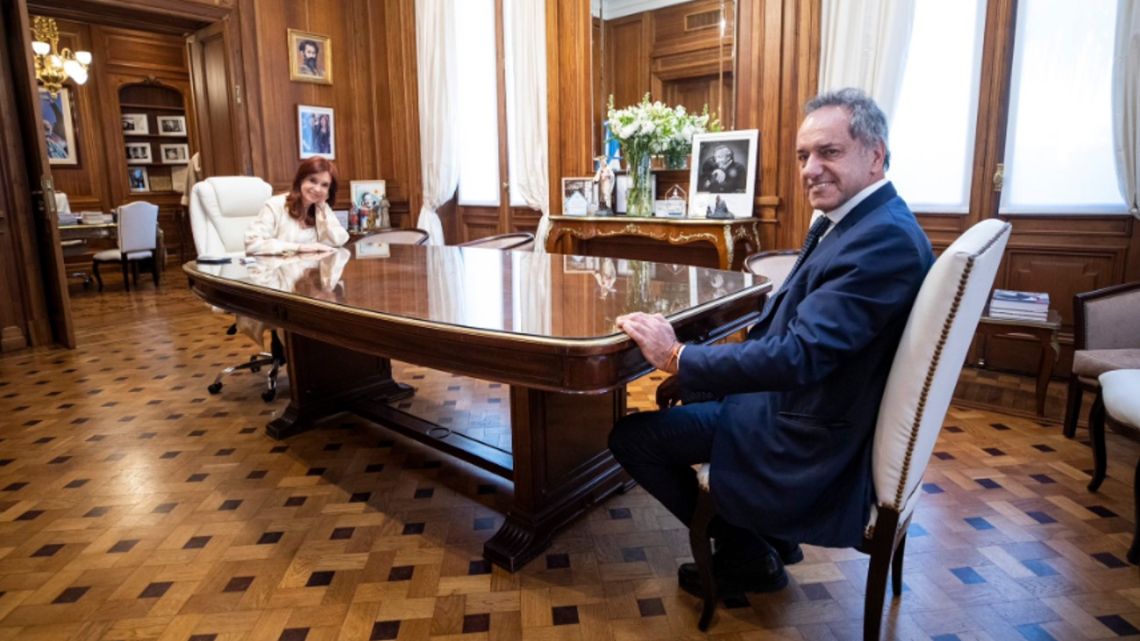 Tras el cierre de listas, Cristina Kirchner se reunió con Daniel Scioli en el Senado