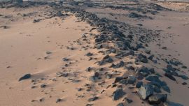 Los muros se extienden desde justo por encima de la primera catarata en el sur de Egipto hasta la cuarta catarata en Sudán