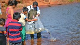 El pescador no estaba al tanto del proyecto, pero que al leer la información contenida en la marca no dudó en ponerse en contacto.