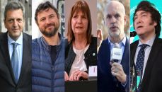 Massa, Grabois, Bullrich, Larreta y Milei 20230629