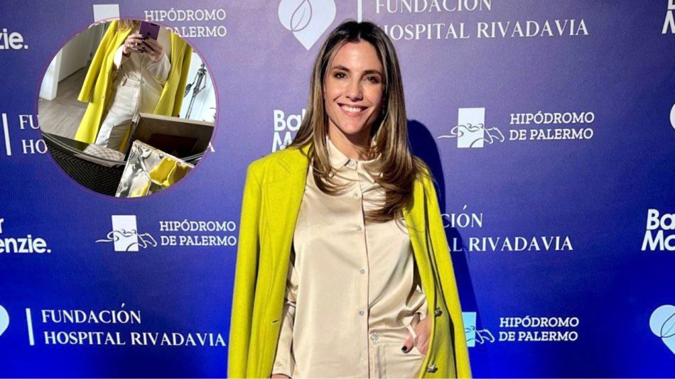 María Belén Ludueña impactó con un look casual con el color de la temporada 