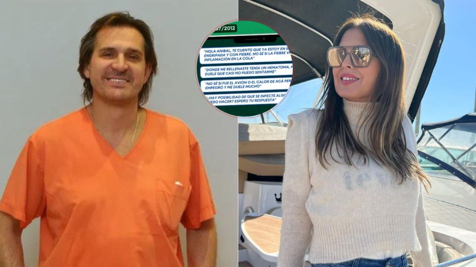 Se difundieron los fuertes chats entre Silvina Luna y Aníbal Lotocki tras la cirugía