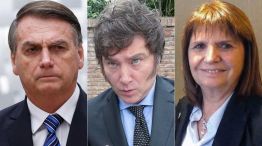 Bolsonaro, Milei y Bullrich 20230703