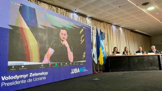 Zelenski habló con estudiantes de la UBA: "No veo relaciones tan estrechas entre Argentina y Ucrania"