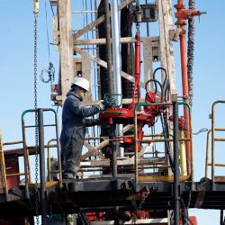 Hydrocarbon extraction at Añelo, Neuquén Province, which sits on the vast Vaca Muerta shale oil and gas fields.