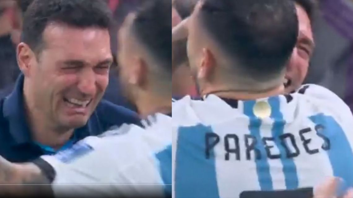 La revelación de Paredes sobre su emotivo abrazo con Scaloni: «No se tenía que dire mal por haberme dejado afuera»