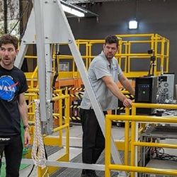 El equipo de la NASA que actualizará y probará a Valkyrie en Australia.