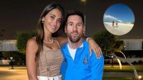 Antonela Roccuzzo lució una microbiki en el paraíso junto a Lionel Messi