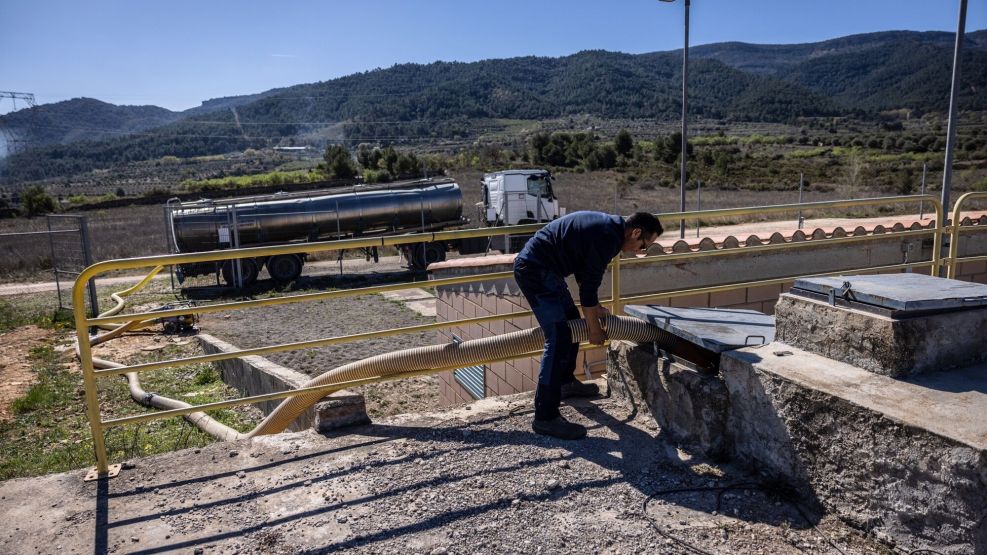 Water Supply Tankers as Catalonia Battles Drought