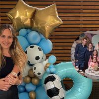Filtran las fotos del que sería el bautismo de Emi, la hija de Giovani Lo Celso y Magui Alcacer