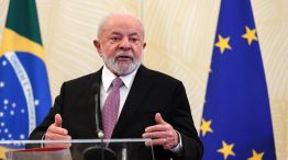 Lula da Silva brindó una conferencia de prensa en Bruselas
