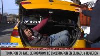 Taxista asalta y preocupado por Talleres