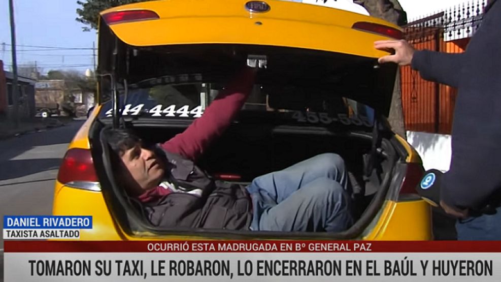 Taxista asalta y preocupado por Talleres