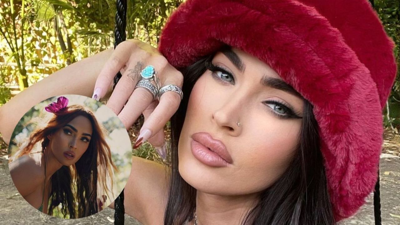 Megan Fox deslumbró con un traje de baño tiro alto en color verde | Caras