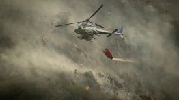 Incendio en el Uritorico, Helicóptero trabajando