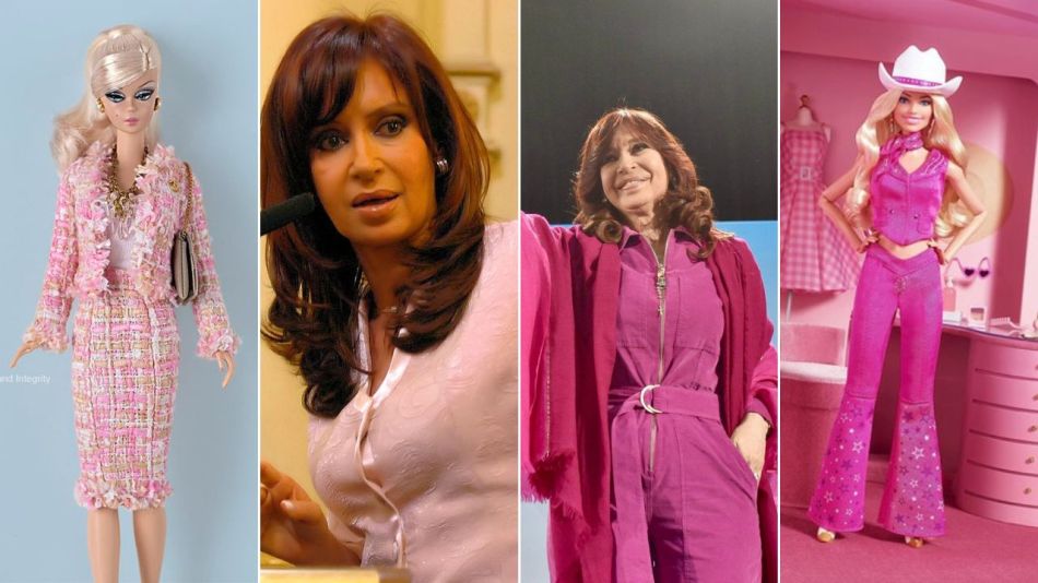 Barbiecore un hilo de twitter recopiló los mejores looks rosa de Cristina Kirchner y es viral